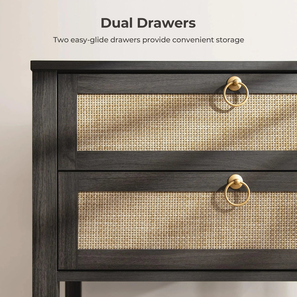 Terra Nightstand with 2 Drawers, Set of 2
