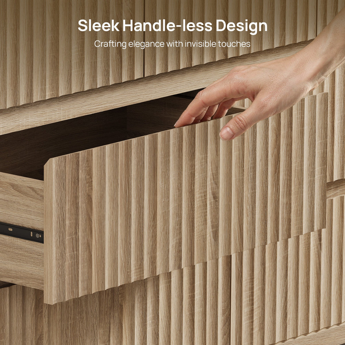 Prelude Modern Dresser with 6 Drawers, 55-Inch Wide