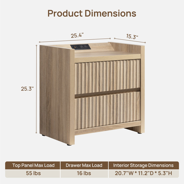 Prelude End Tables, 2 Drawers