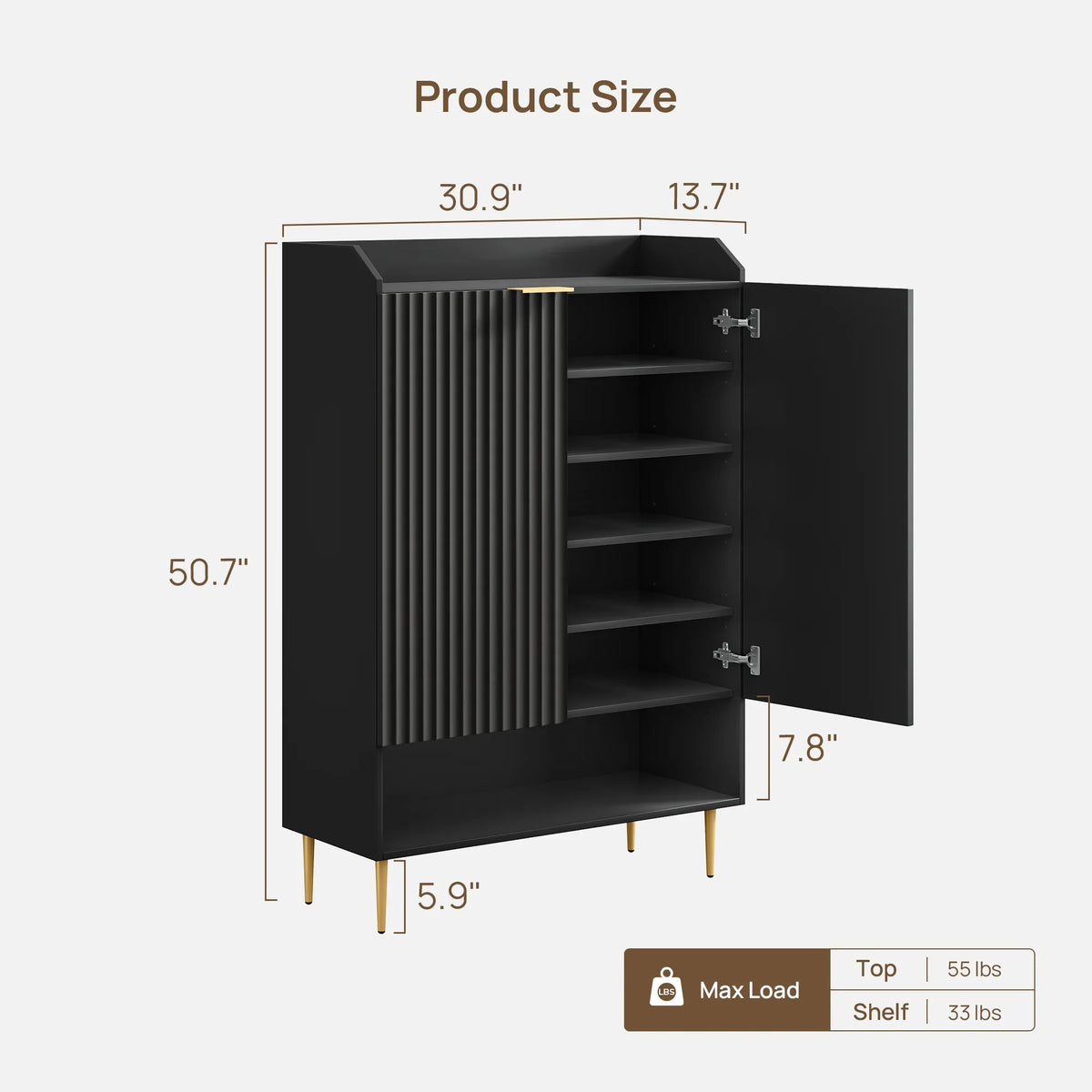 Opus Shoe Cabinet with 2 Doors