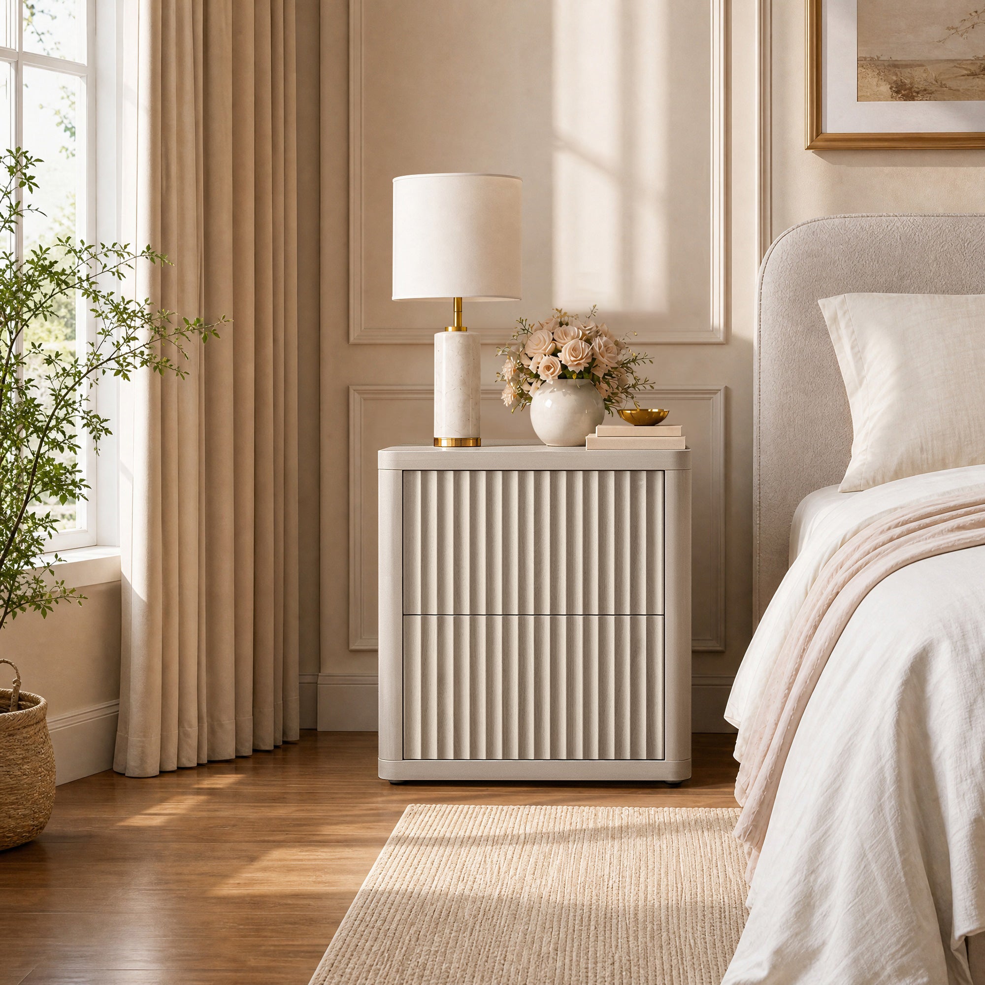 Cas Night Table with 2-Drawer
