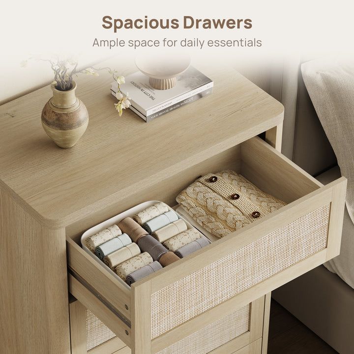 Zura Rattan Dresser with 4 Spacious Drawers