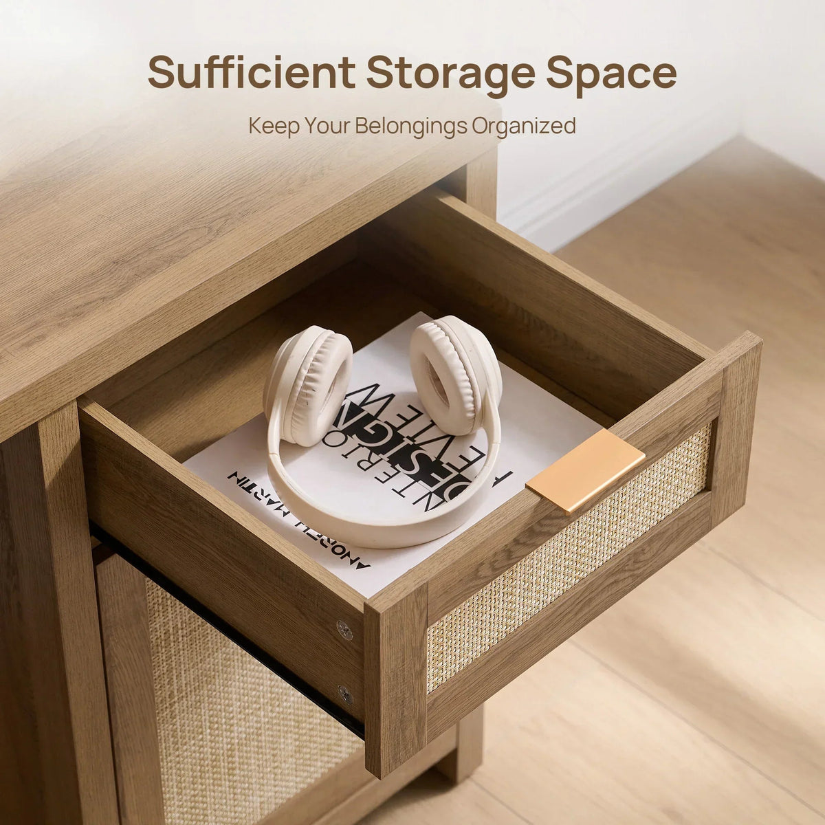 Savanna Office Desk with Storage, Set of 2