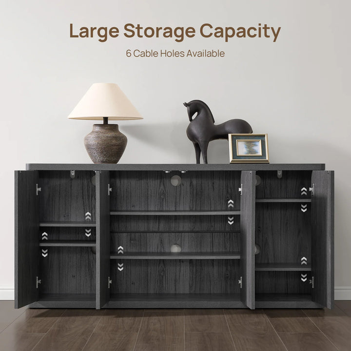 Cas TV Stand with 4 Doors