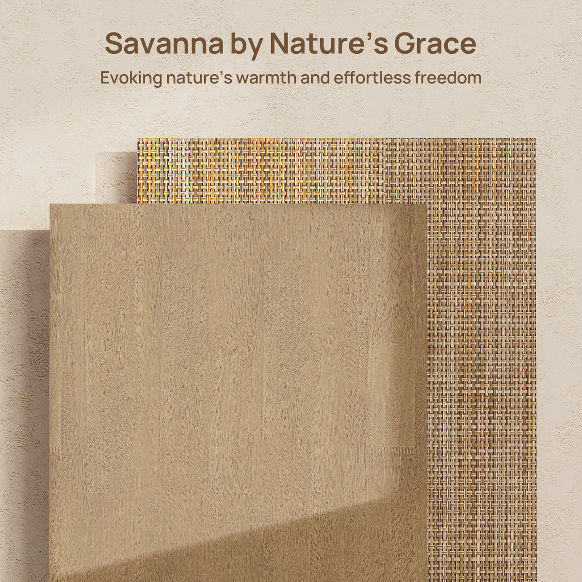 Savanna Rattan Bed Frame, Queen Size