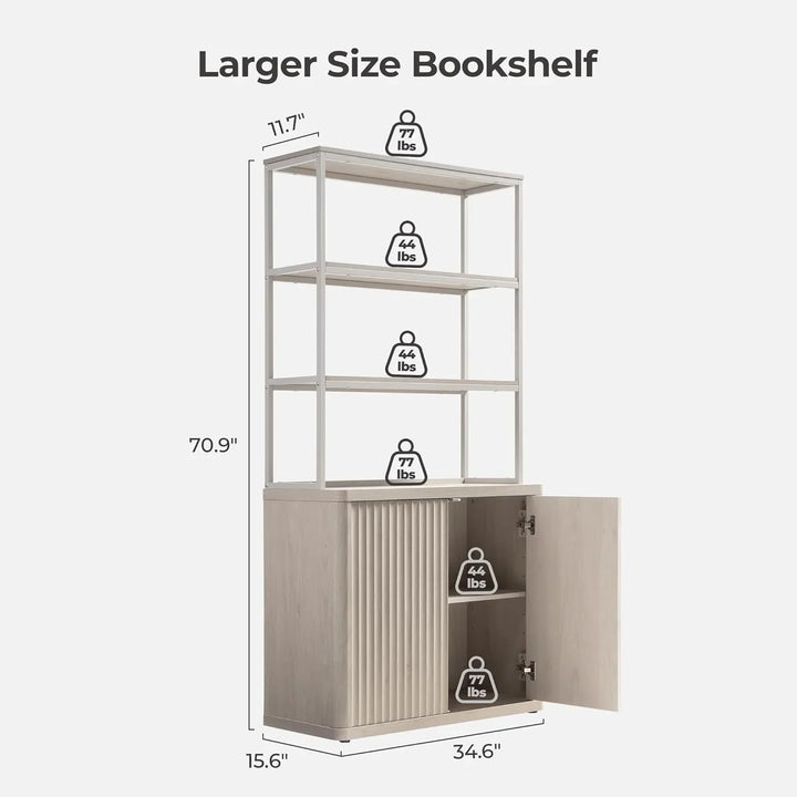 Cas Book Shelf with Storage