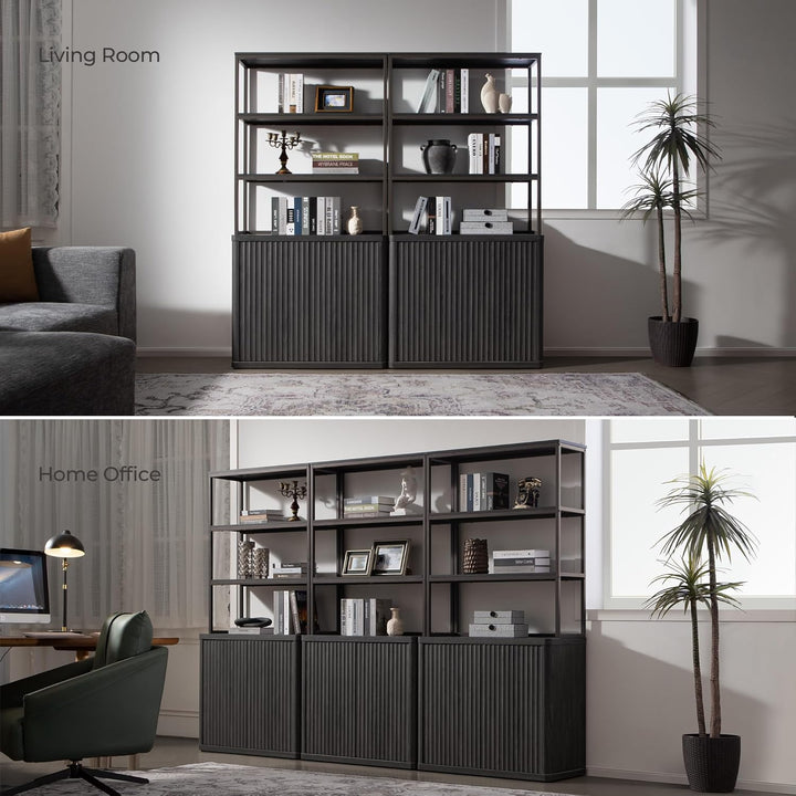 Cas Black Bookshelf, Set of 3