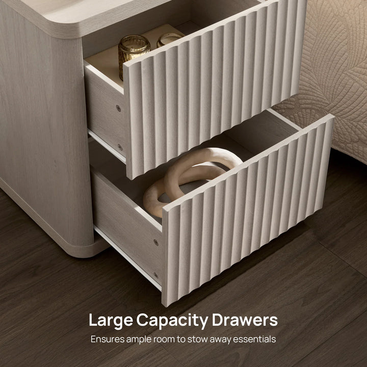 Cas 2 Drawers Nightstand for Bedroom