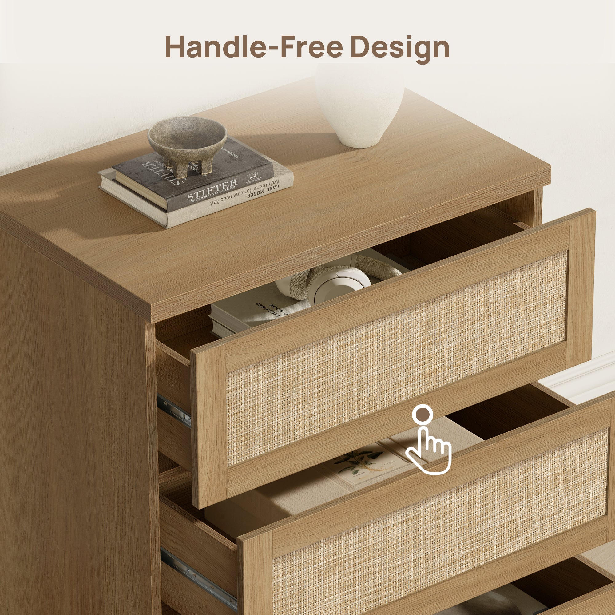 Zura Rattan Sideboards Set of 3, Sectional Design