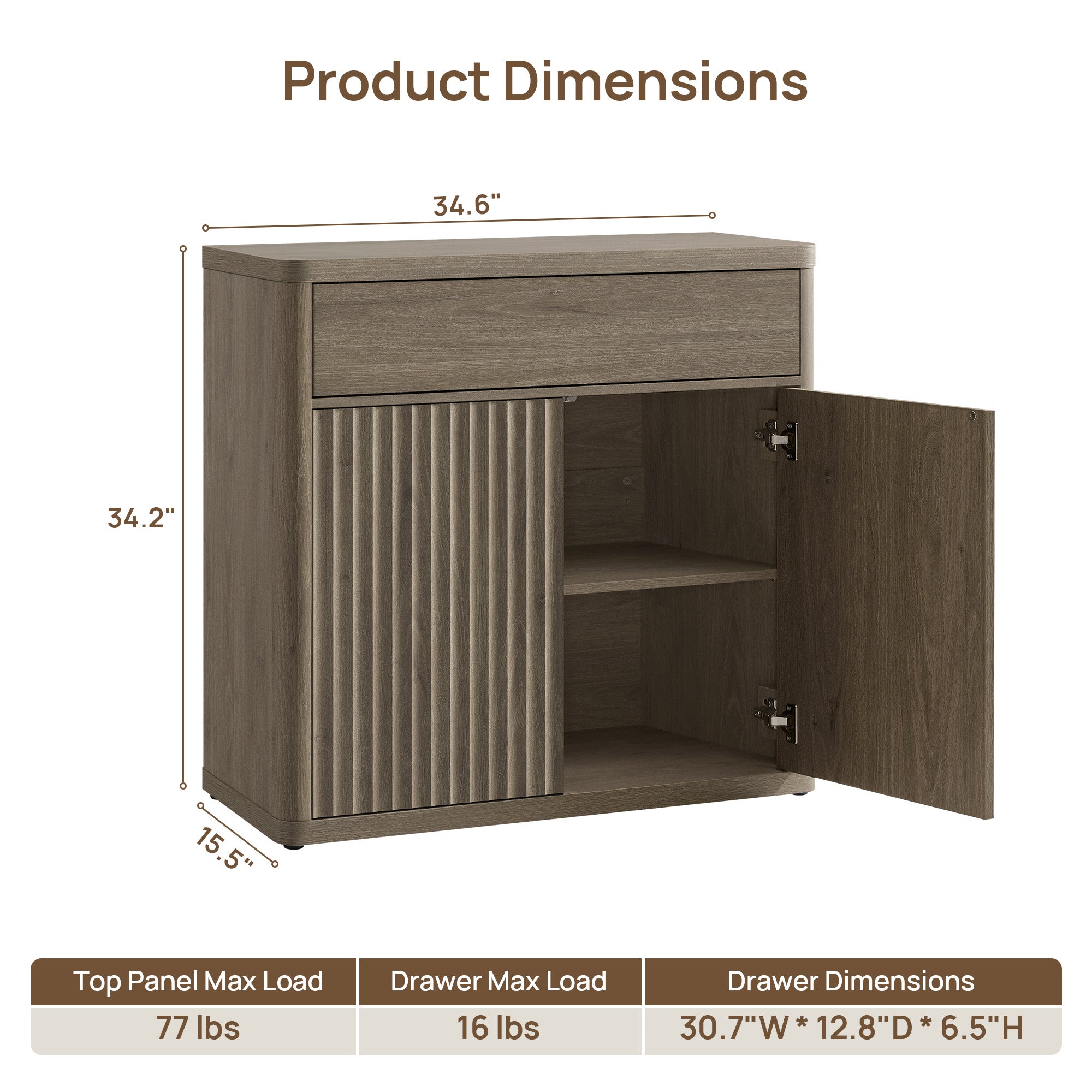 Cas Sideboard With Drawer And 2 Doors