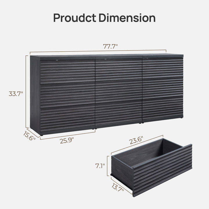 Stria Modular Tall 6-Drawer Dresser