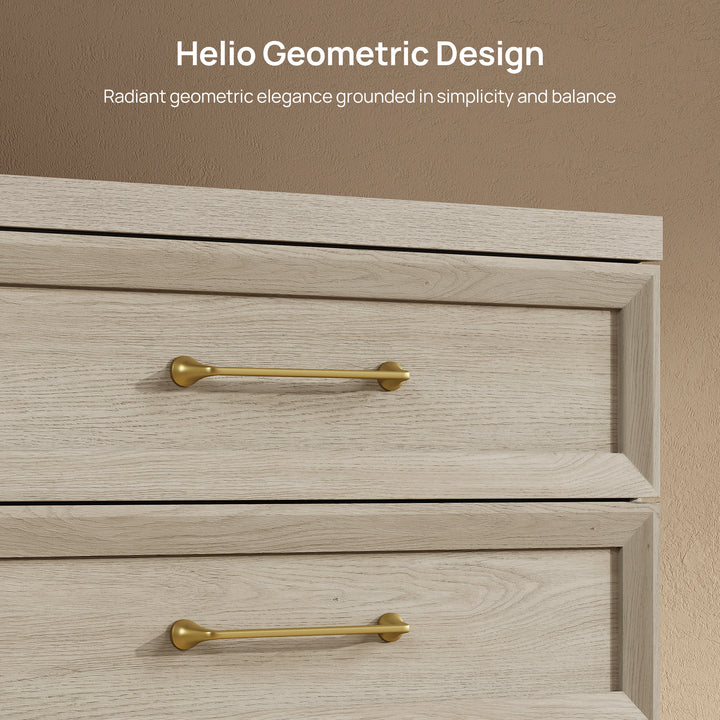 Helio Modern Nightstand with 3 Drawers, 30'' Wide