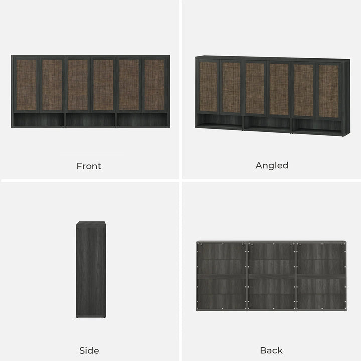 Zura Modular Shoe Cabinet with 6 Doors