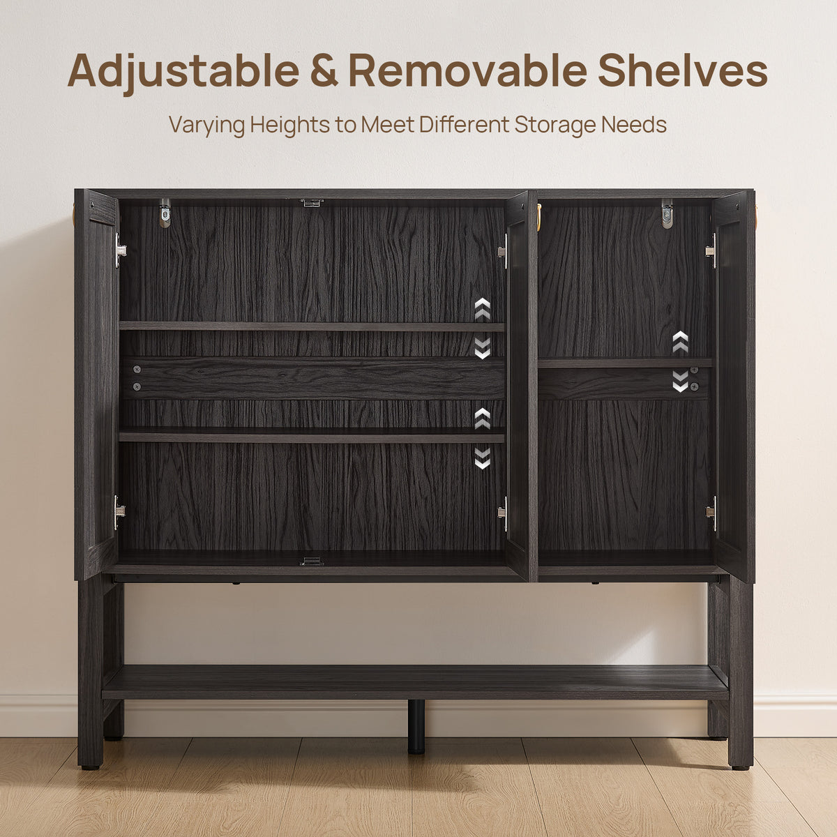 Terra Rattan Shoe Cabinet with Storage, Set of 2