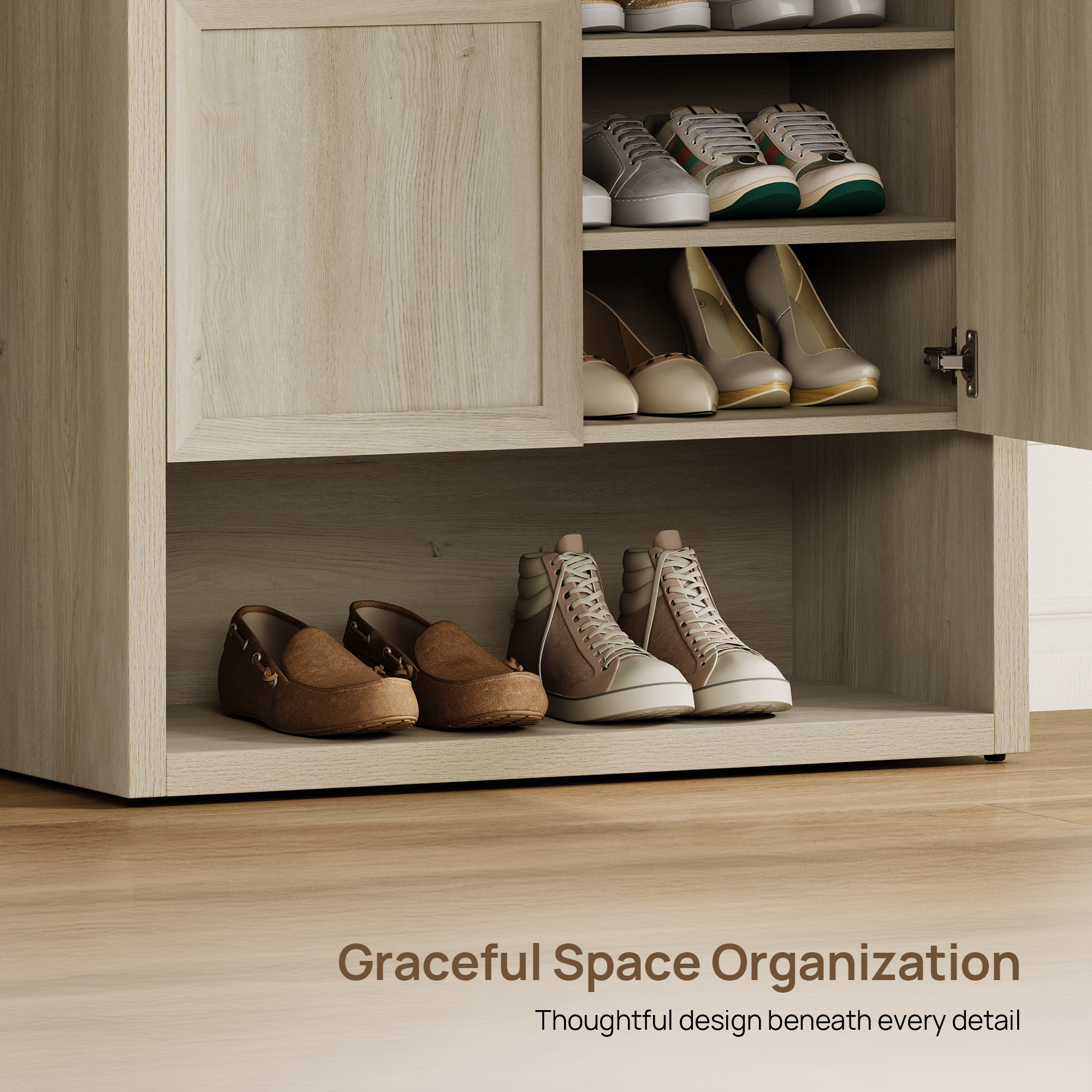 Helio Shoe Cabinet, Modern Shoe Storage