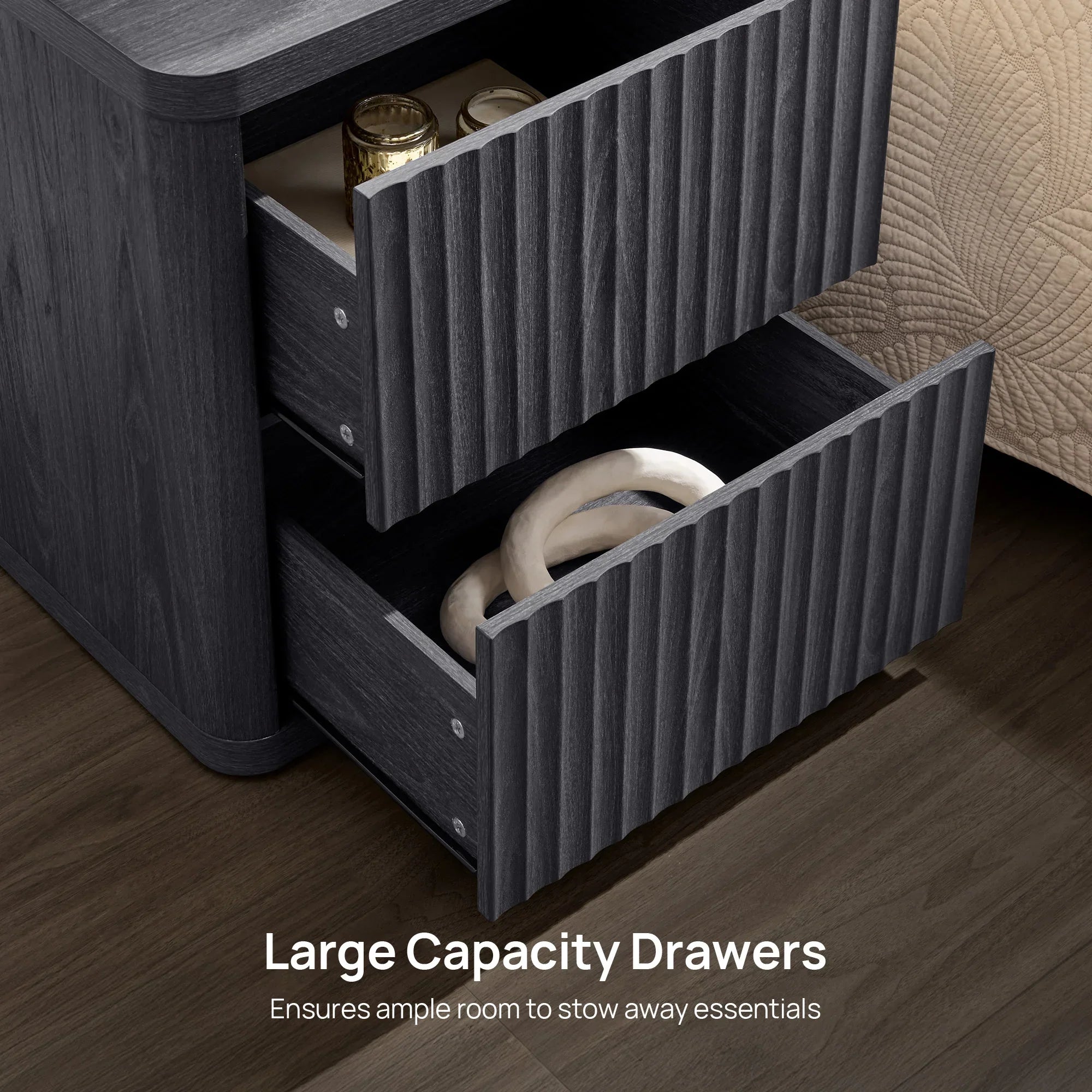 Cas Night Table with 2-Drawer