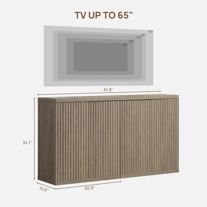 Stria TV Table for 65Inch TV, Set of 2