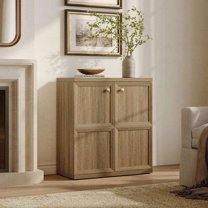 SICOTAS 33.7"W Sideboard Buffet Cabinet Set-WM