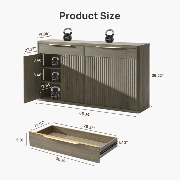 Cas Sideboard Cabinet, 4 Doors