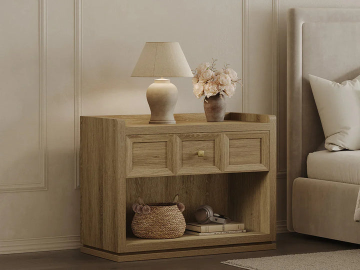 Helio 6-Drawer Dresser and Nightstands Set For Living Room