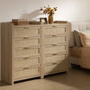 Savanna Wood Dresser, 5 Drawers - Sicotas