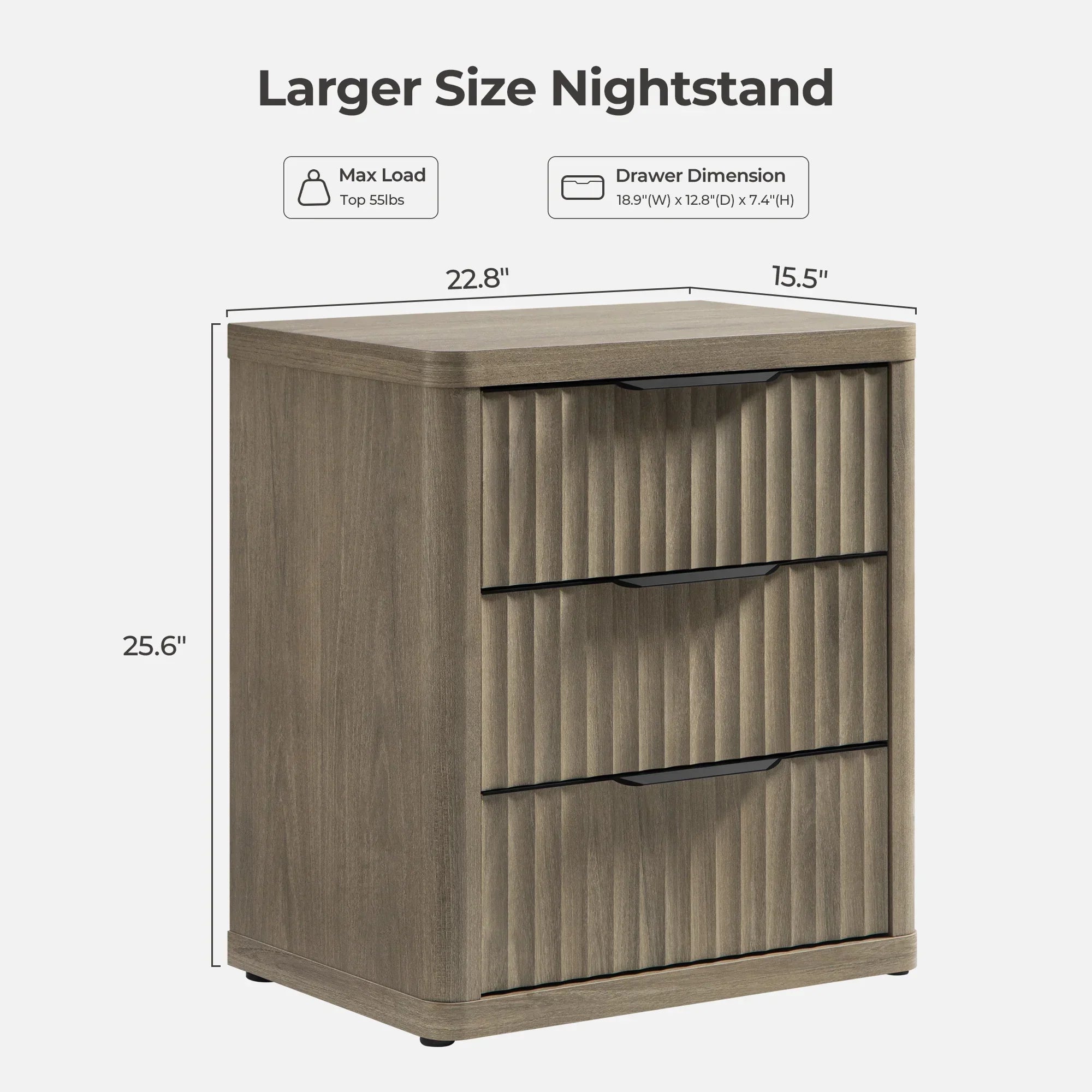 Cas Dresser Set, Black Handle