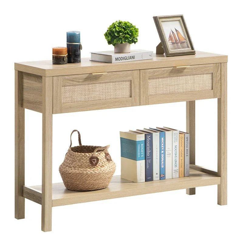 Savanna Console Table with 2 Drawers - Sicotas