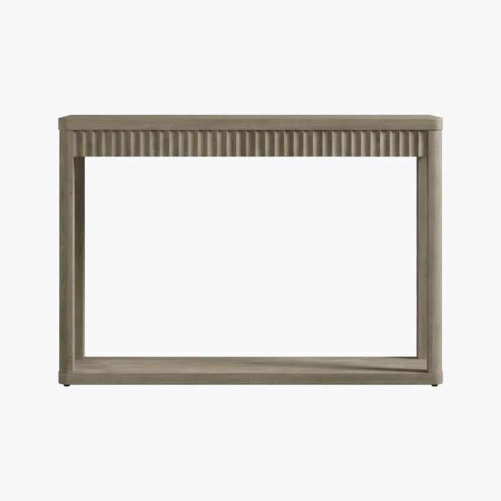 Cas Fluted 2-Tier Console Table, 47.3-Inch Wide
