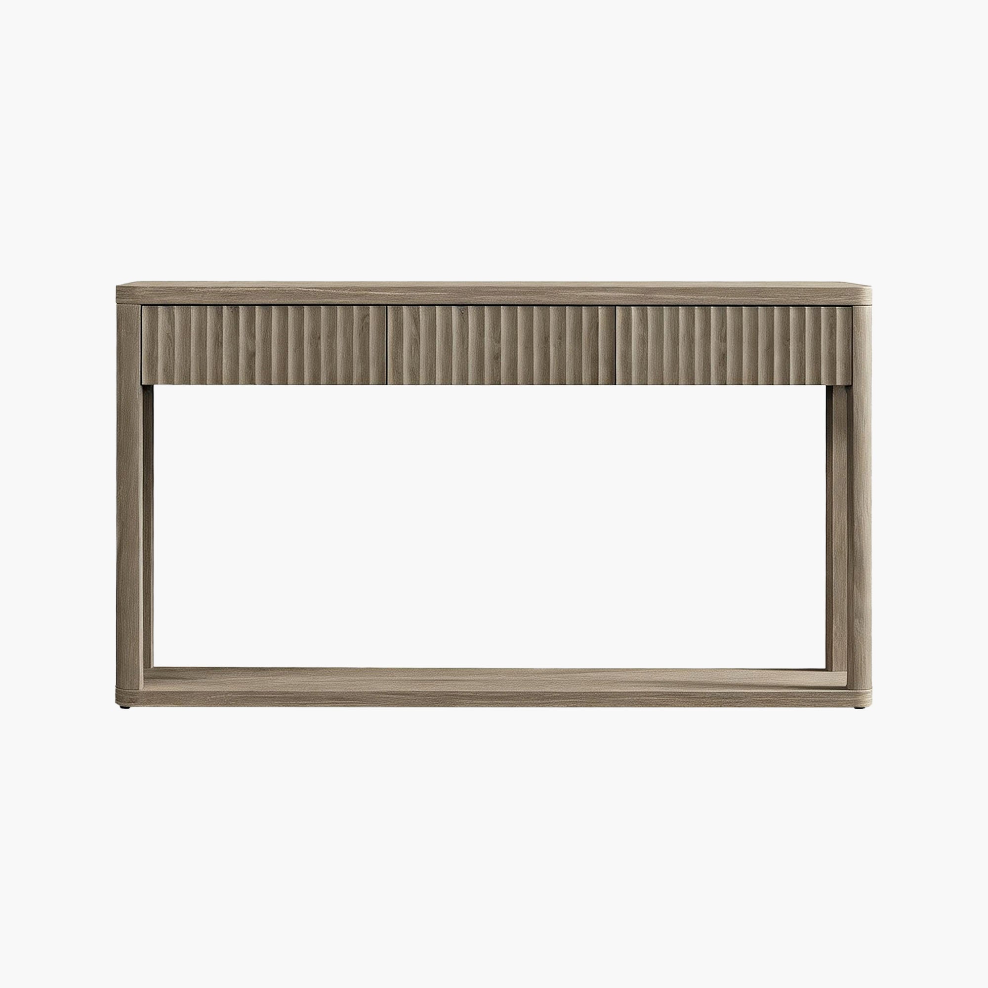 Cas Fluted Console Table for Entryway