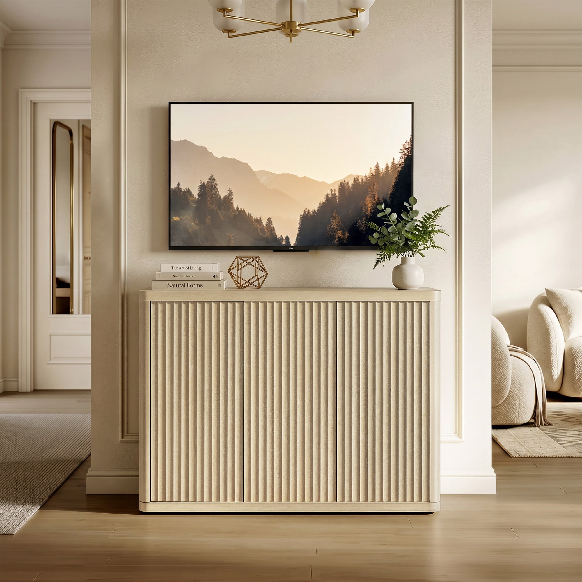 Cas TV Stand with 3 Doors