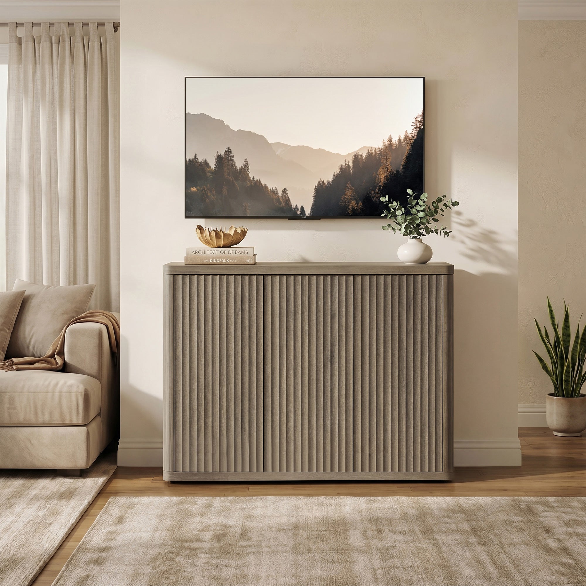 Cas TV Stand with 3 Doors