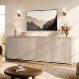 Cas TV Stand with 3 Doors, 46.6'' Wide, Set of 2