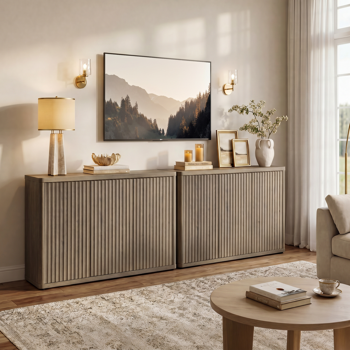 Cas TV Stand with 3 Doors