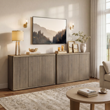 Cas TV Stand with 3 Doors, Set of 2