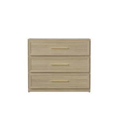 Crescent Nightstand, 3 Drawers