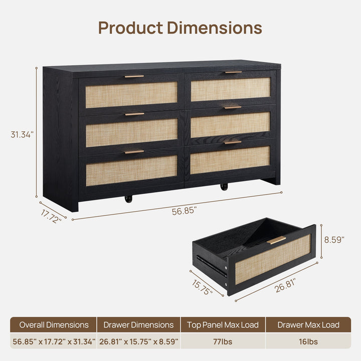 Savanna Dresser and 2 Drawers Nightstands Set