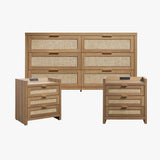 Savanna 6 Drawers Dresser Set, Bedroom Storage