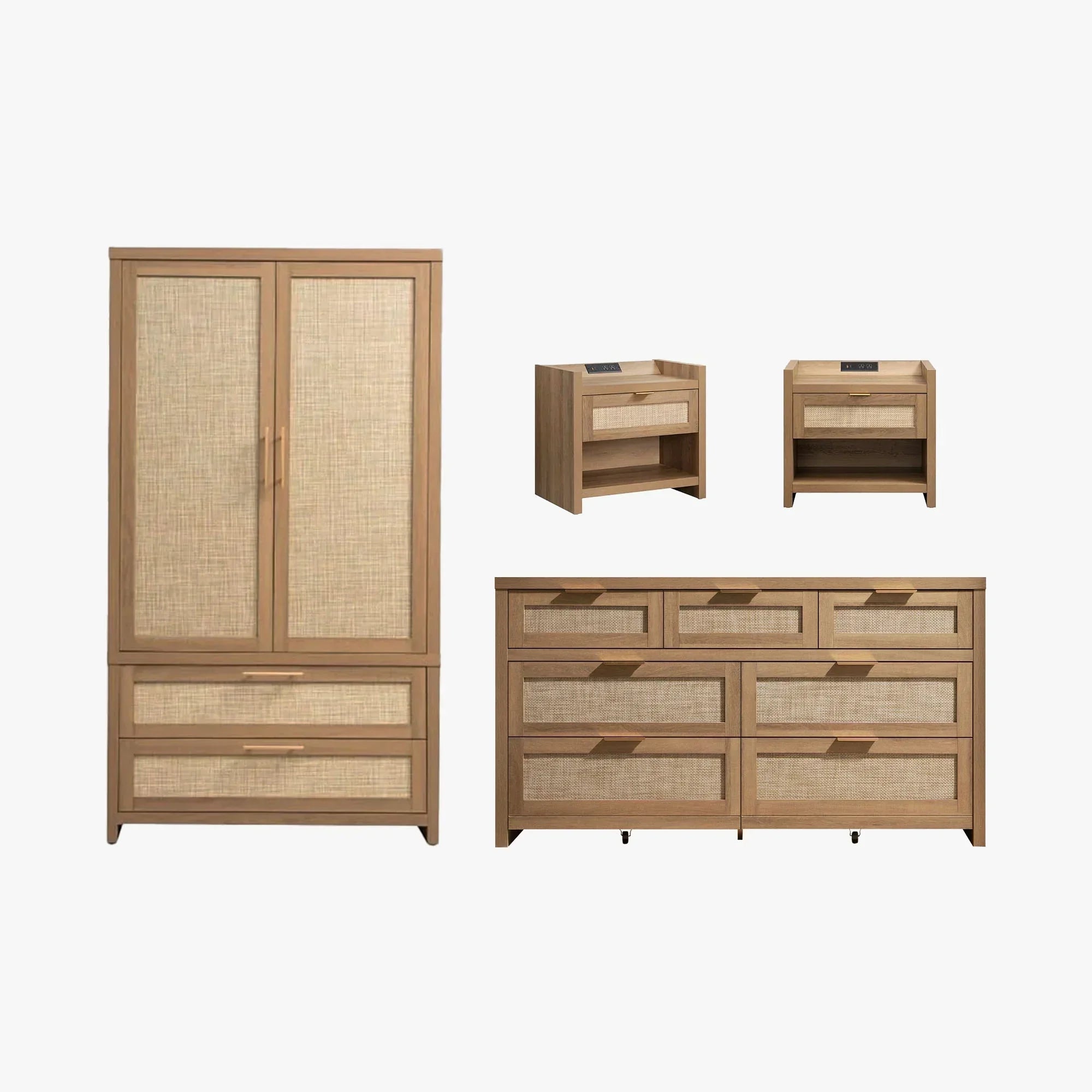 Savanna Wardrobes Closet and Dresser Set