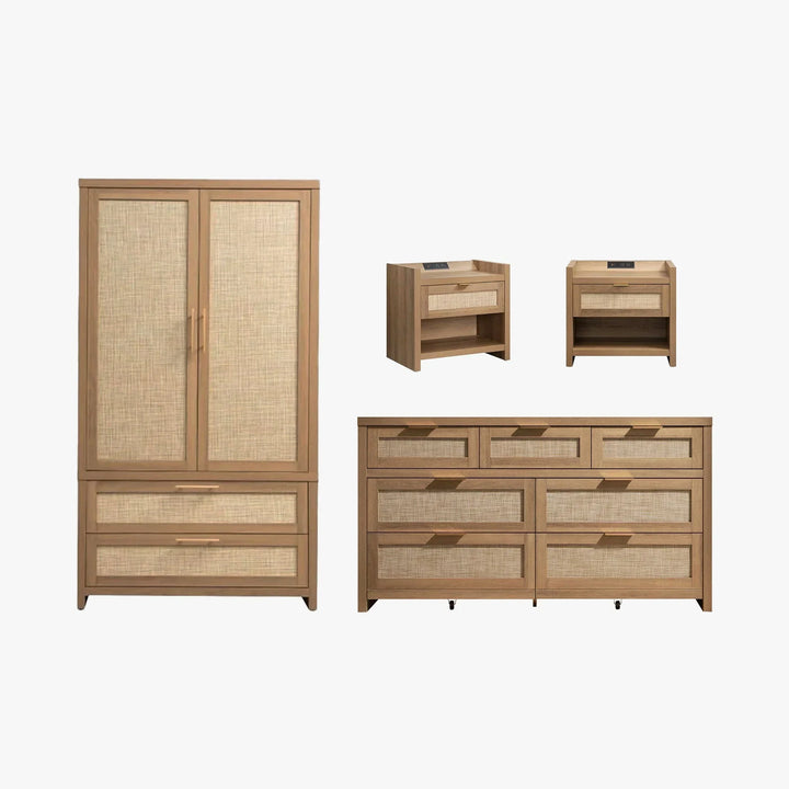 Savanna Wardrobes Closet and Dresser Set