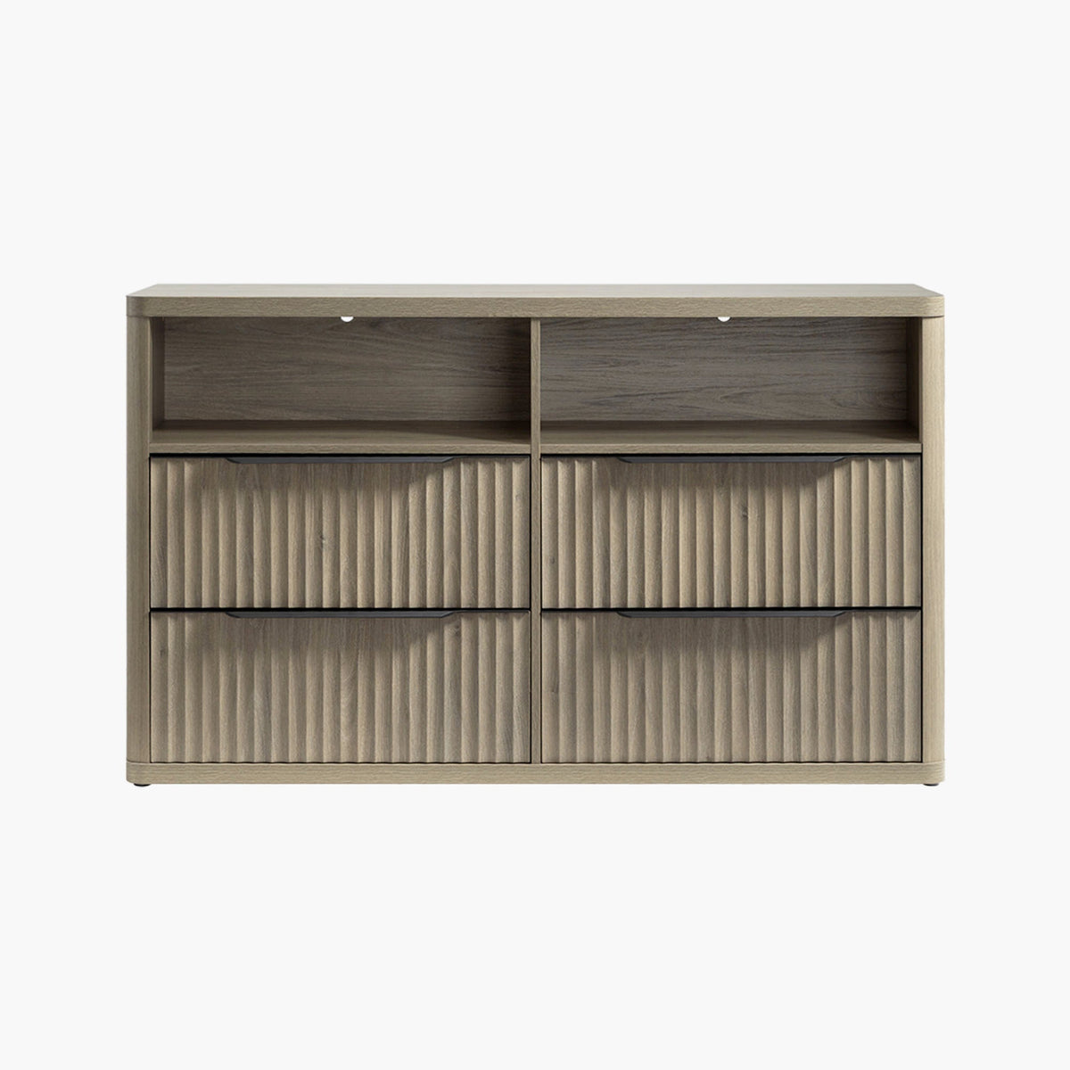 Cas Horizontal Chest, Open Drawers - 1 Piece - Grey Alder