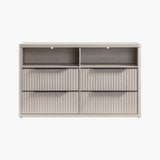Cas 4 Drawer dresser with Open Shelf