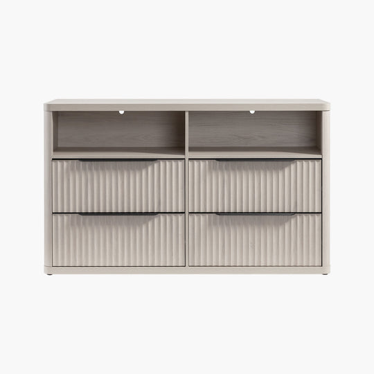 Cas 4-Drawer dresser with Open Shelf