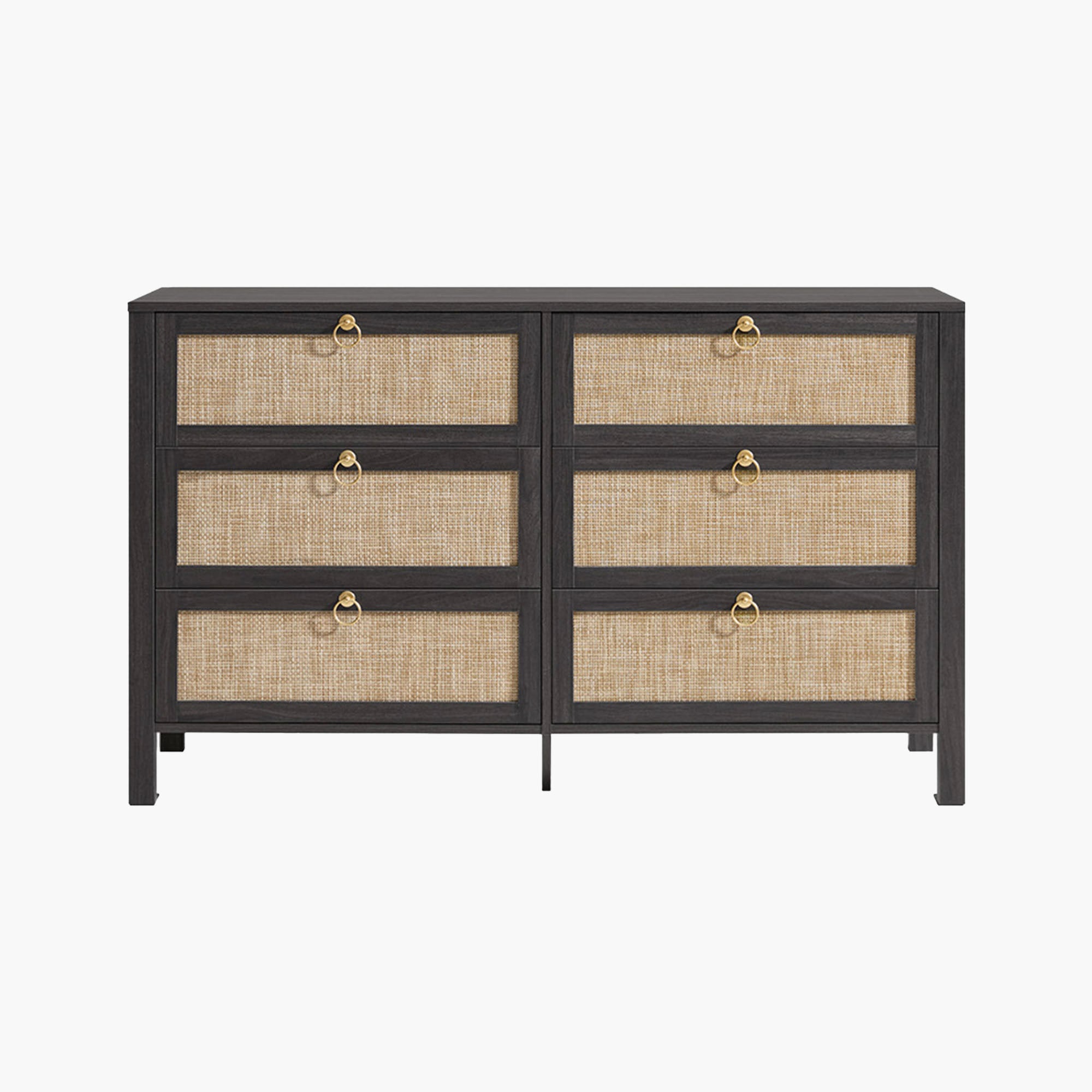 Terra White 6-Drawer Dresser