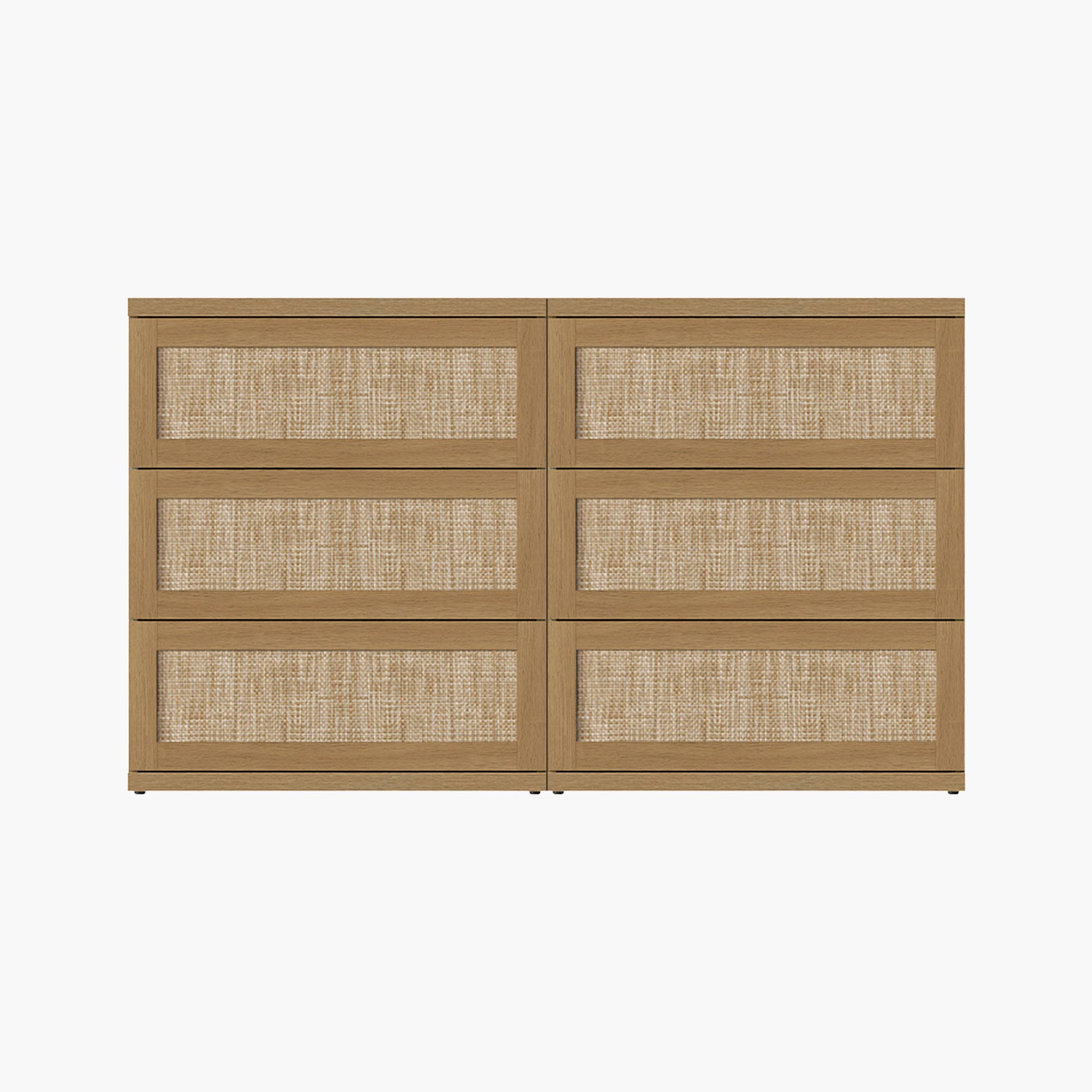 Zura 31-Inch Tall 6 Drawers Dresser, Modular Design