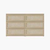 Zura 31-Inch Tall 6 Drawers Dresser, Straight Edge