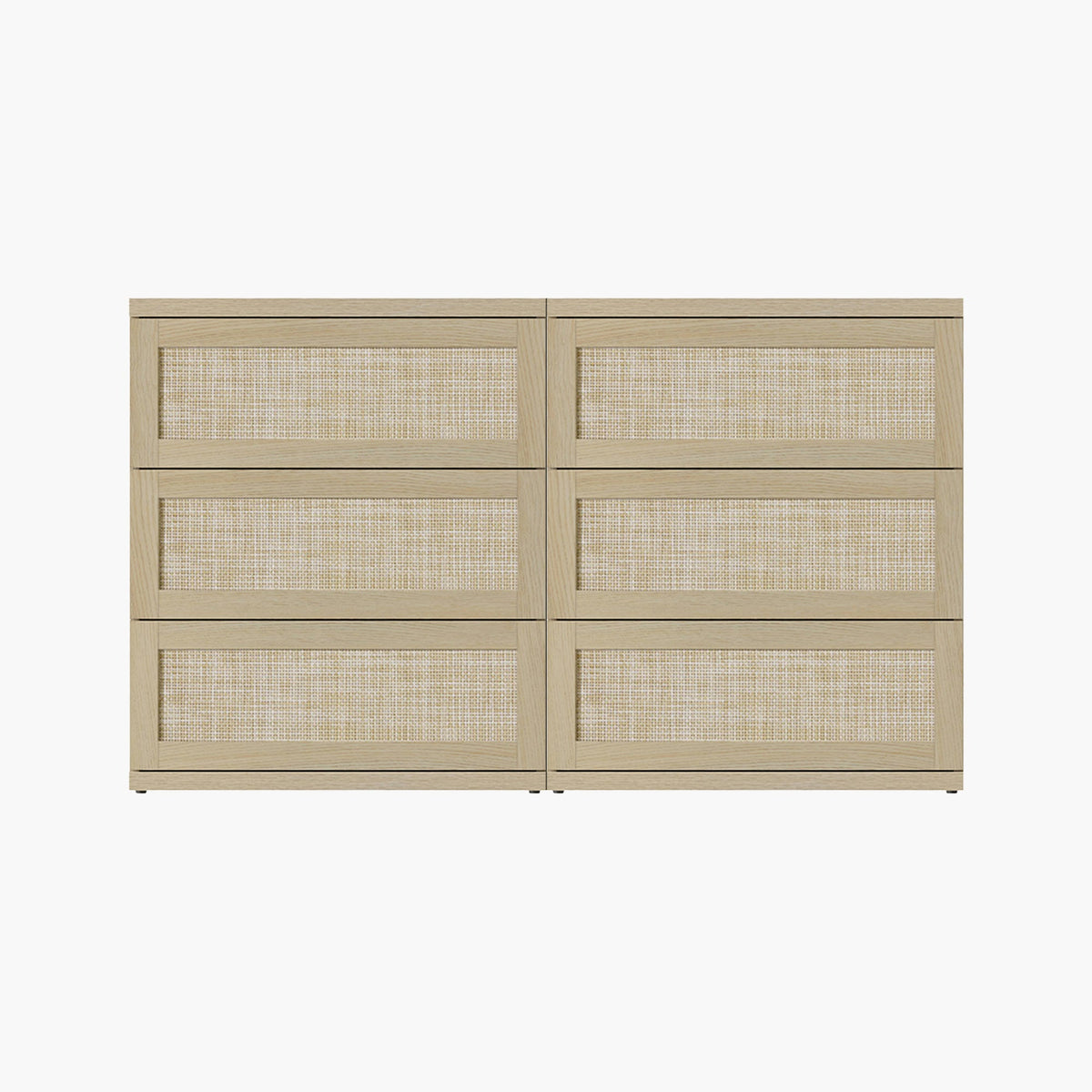 Zura 31-Inch Tall 6 Drawers Dresser, Straight Edge
