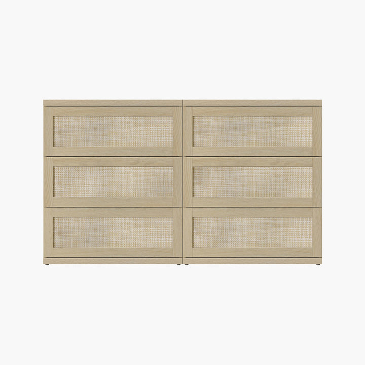 Zura 31-Inch Tall 6 Drawers Dresser, Straight Edge