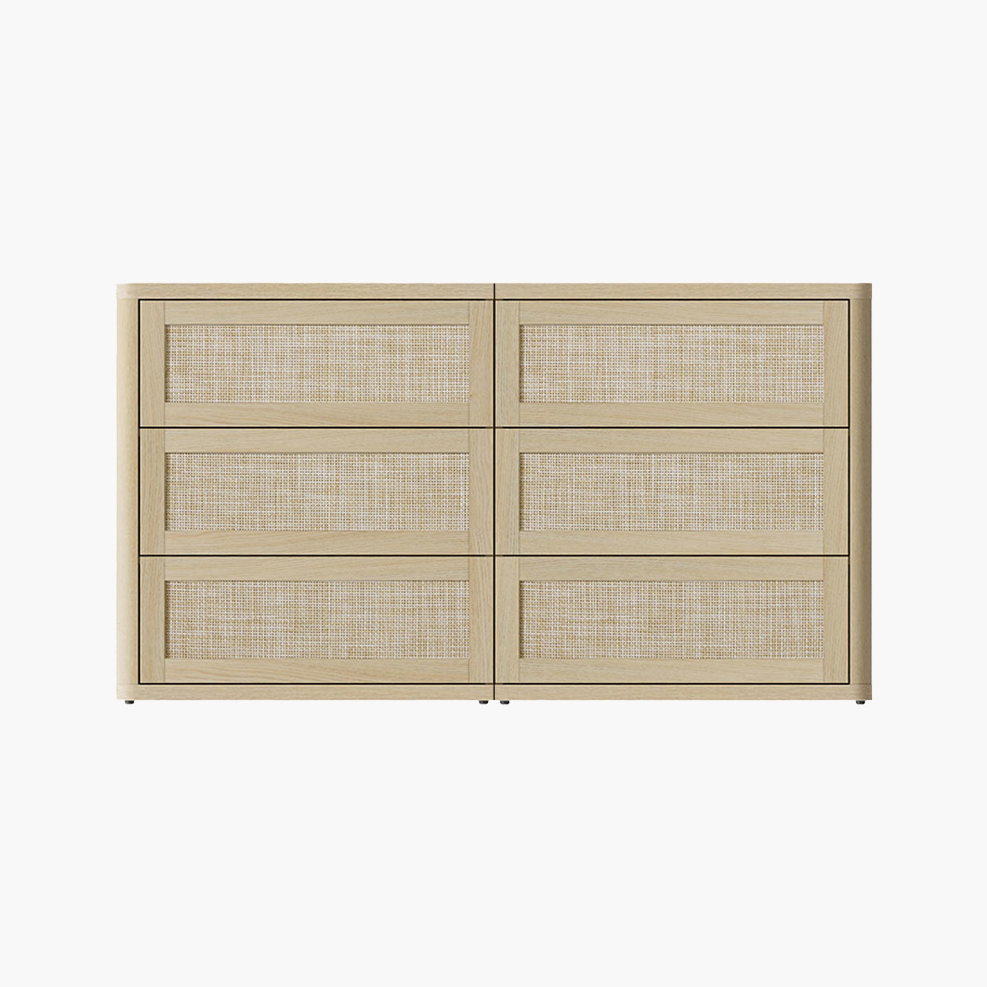 Zura 31-Inch Tall 6 Drawers Dresser, Modular Design