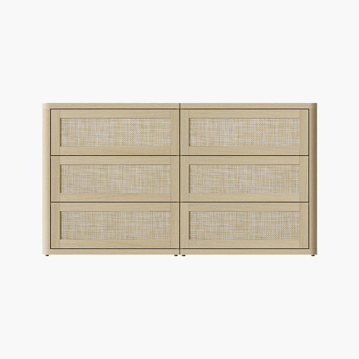 Zura 31-Inch Tall 6 Drawers Dresser, Modular Design