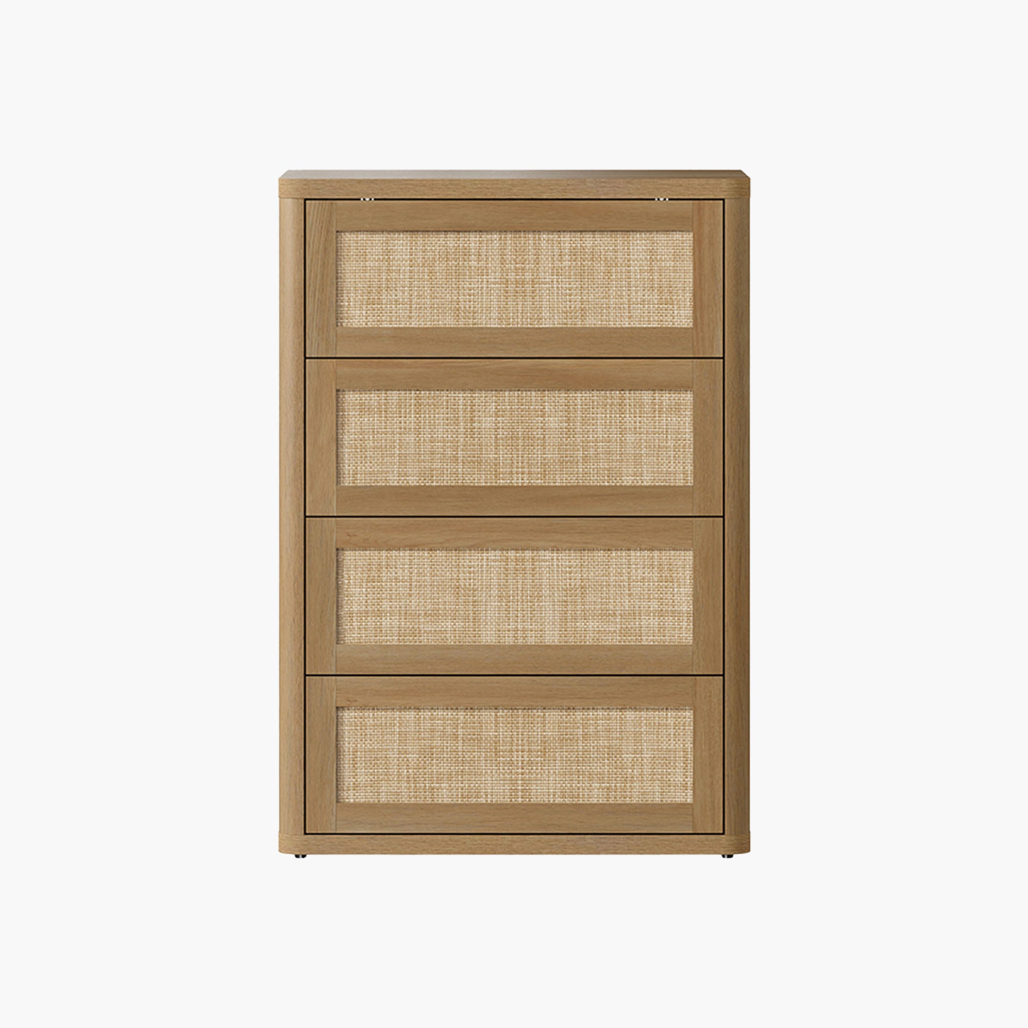 Zura Rattan 4-Drawer Dresser, Bedroom Storage